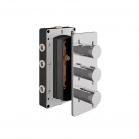 Iso Concealed Three Outlet Three Handle Shower Valve