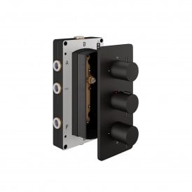 Iso Concealed Three Outlet Three Handle Shower Valve