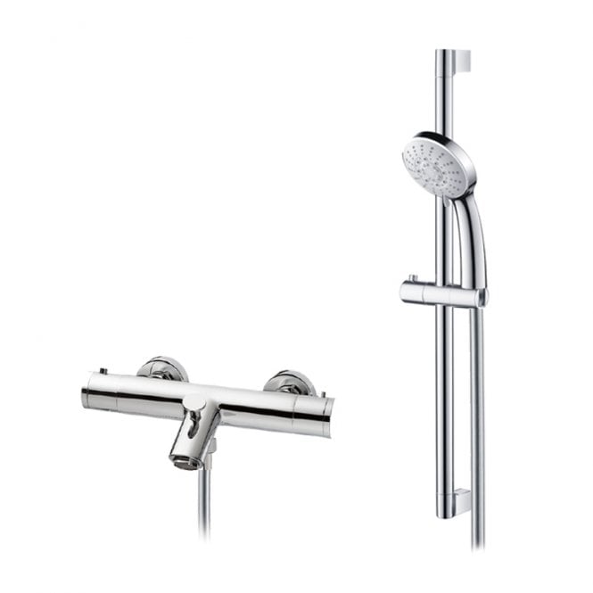 Abacus Iso Exposed Thermostatic Bath Shower Riser Kit