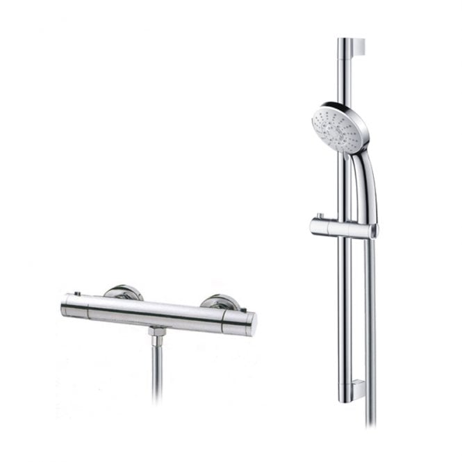 Abacus Iso Exposed Thermostatic Shower Riser Kit
