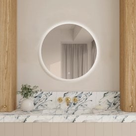 Back Lit Circle Mirror