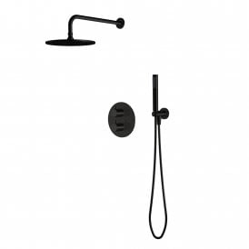 Mineral Round Shower Kit With Twin Concealed Valve Shower Head And Handset