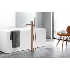 Floor Standing Bath Shower Mixer With Kit