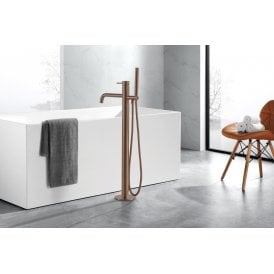 Floor Standing Bath Shower Mixer With Kit