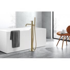 Floor Standing Bath Shower Mixer With Kit