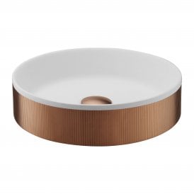 Fluted Countertop Basin With Waste