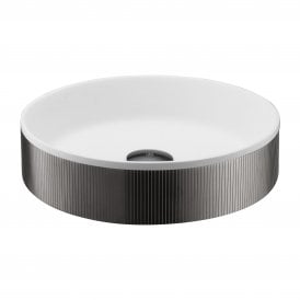 Fluted Countertop Basin With Waste