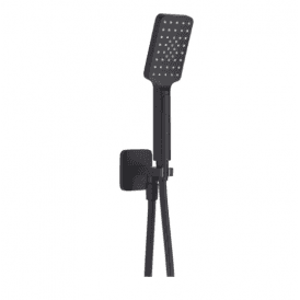 HIX Square Water Outlet with Holder, Hose and Hand Shower