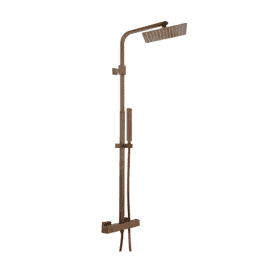 HIX Thermostatic bar valve with 2 outlets, and multifunction shower handle