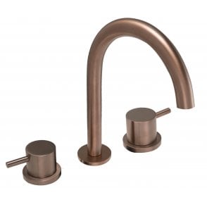 Three Hole Wall Mounted Basins Mixer