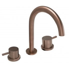 Three Hole Wall Mounted Basins Mixer