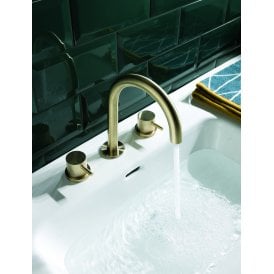 Three Hole Wall Mounted Basins Mixer