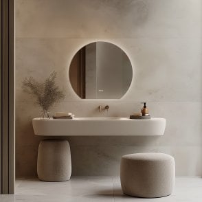 Claris Mirror Round Cut